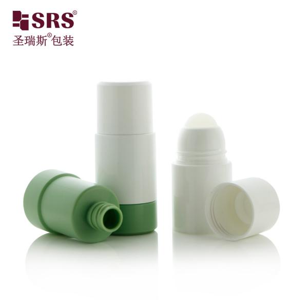 50ml 75ml Replaceable PCR PP Recycled Eco-friendly Roller Bottle Deodorant Roll On Packaging