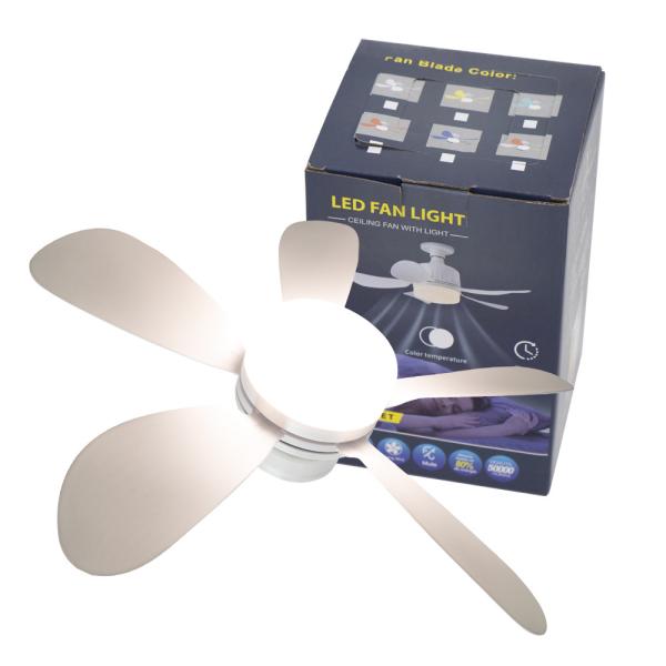 16 pouces LED lampes de ventilateur de plafond télécommande E27 ventilateur