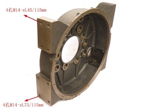 612600011808 Spare Part Weichai Replacement M14 115MM Flywheel Housing