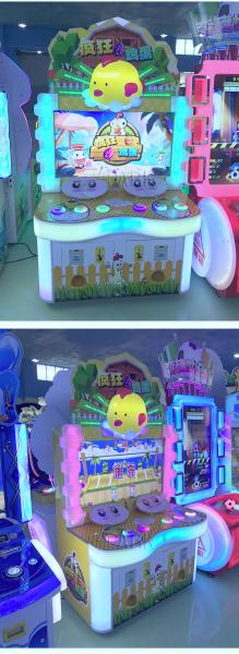 Kids Crazy Eggs Coin Operated Lottery Ticket Redemption Arcade Game Machine