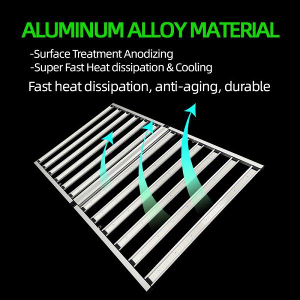 Commercial plein spectre à deux voies UV IR 4x6ft 12 Bar 1300 Watt LED Grow Plant Light pour l'agriculture en serre à l'intérieur