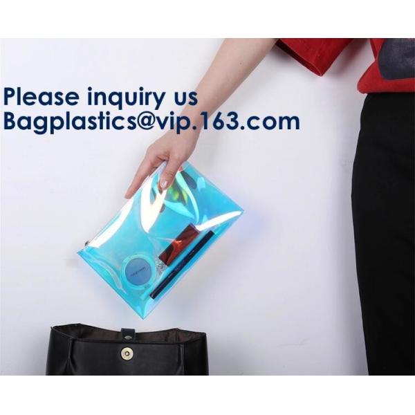 Eva Clear Vinyl Makeup Cosmetic Bag , Cosmetic Travel Bag Promotional Printing,Embroidery,Metal Plate Thermal Transfer