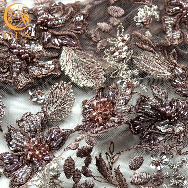 Ткань шнурка MDX 3D элегантная/вышитая ткань шнурка подгоняли