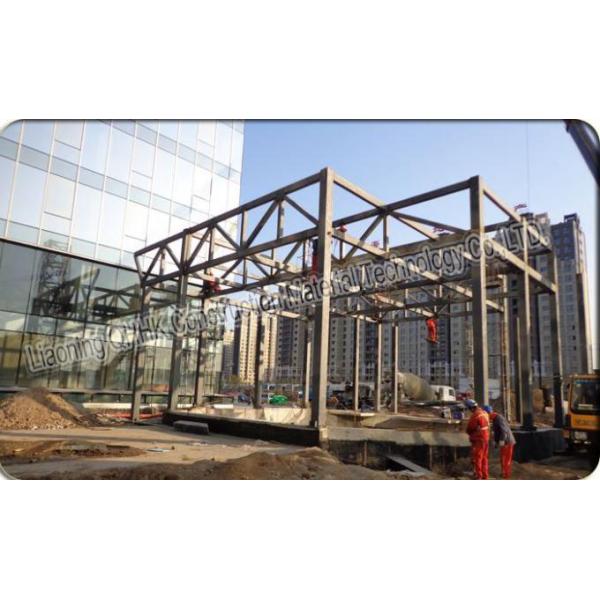 Крыша широкой пяди высокопрочная стальная связывает полуфабрикат торговый центр стальной структуры