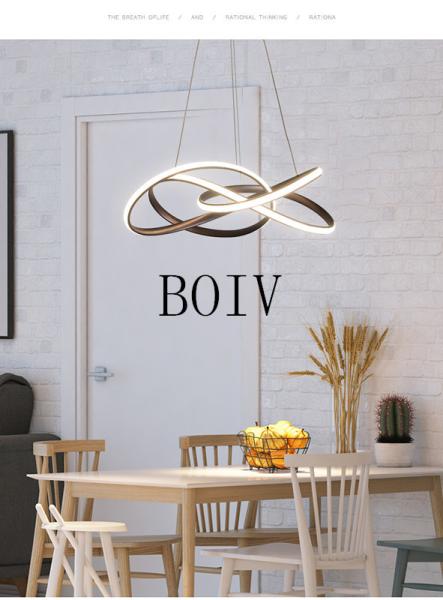 modern simple Nordic creative chandelier Atmospheric meal hanging Luminaire for living room, staircase and bedroom