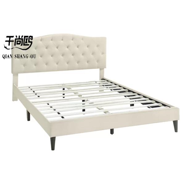 Bedside Button Tall Upholstered Bed Unique design Size Customized