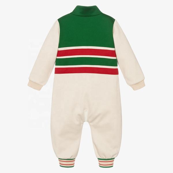 Fashion Organic Cotton Zipper Jumpsuit Toddler Onesie Long Sleeve Baby Clothes Baby Romper Zipper