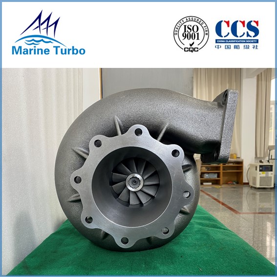 Water Cooled T-AT14 Marine Turbocharger With 500KW Engine