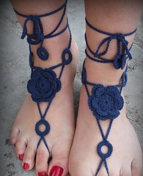 Sandals, Nude shoes, Foot Jewelry, Beach Wedding, Sexy Anklet , Bellydance,Beach Footwear