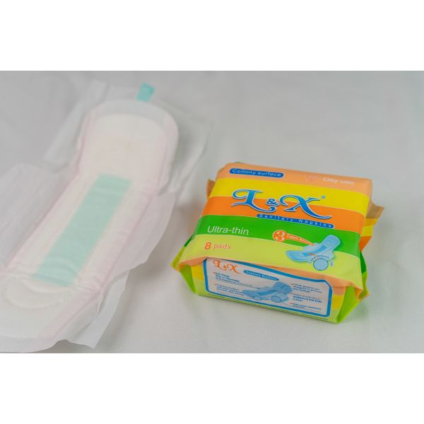 Adult Lady Sanitary Napkins with Pattern Comfortable Breathable Design Providing Superior Absorption and Odor Control