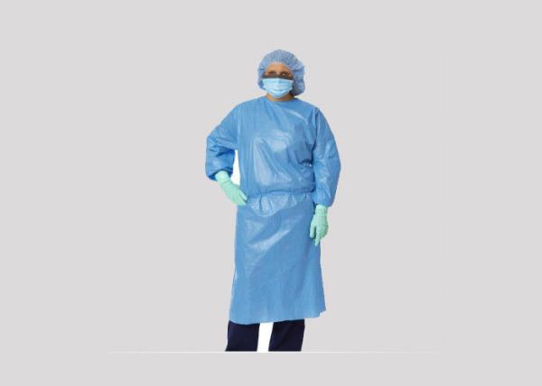 Anti Pull Disposable Isolation Gowns Regular Weight 20 - 40gsm Non Woven Material