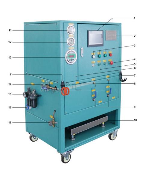 Manufacturing Plant R22 AC Reclaim Machine Portable Refrigerant Recovery Machine