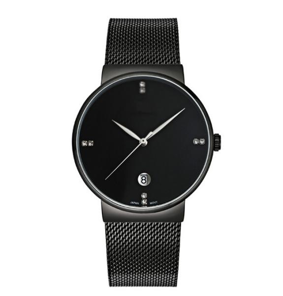 Customized fashion  wrist  watch with S/S mesh band ,men's wrist watch ,OEM Ladies Wrist watch  with Date