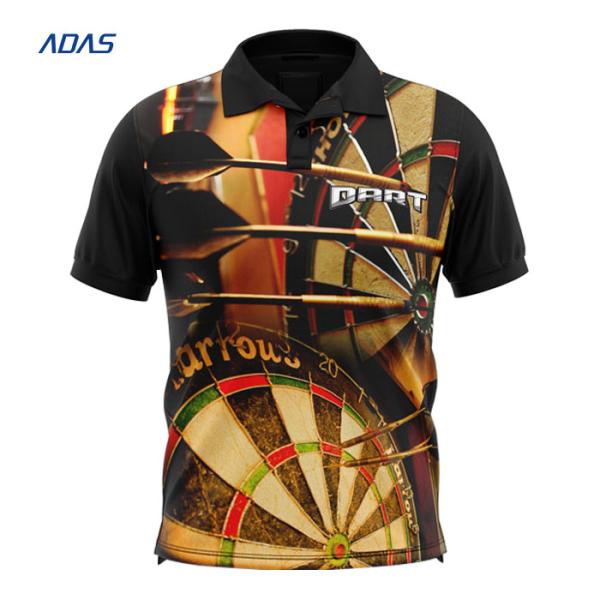 Unisex Regular Fit Custom Made Dart Shirts Polo Tee Breathable Polyester