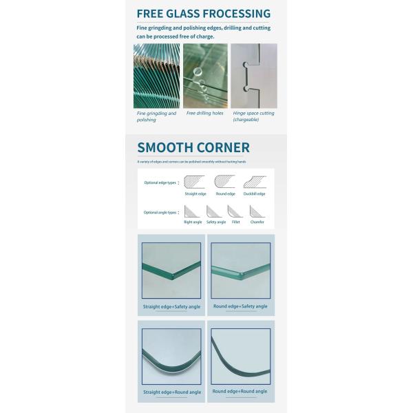 GB15763.2-2005 Standard 12.76 mm Laminated Float Glass with Flat Polished Edge Work