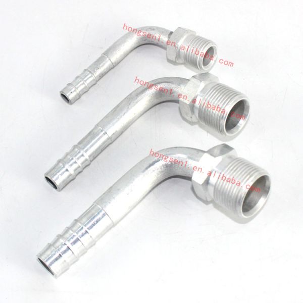 POKKA R134 Pipe Ac Hose Fitting Aluminum Joint R134A Outer Thread Connector