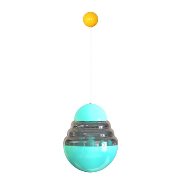 Slow feeder tumbler interactive plaything with cat stick cat turntable leaking food teasing ball cat pet toy