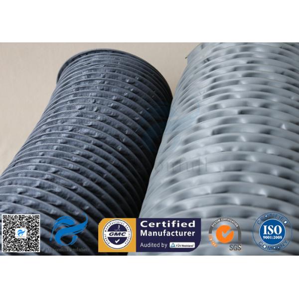 ПВК покрыл воздуховоды ткани стеклоткани серые гибкие 200ММ 260℃ водоустойчивое