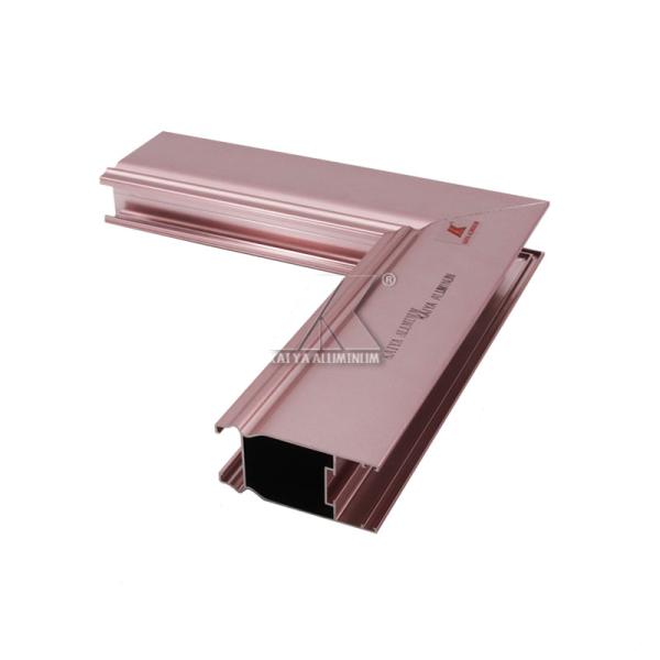 AA15 Rose Gold Anodized Aluminium Profile For Sliding Doors