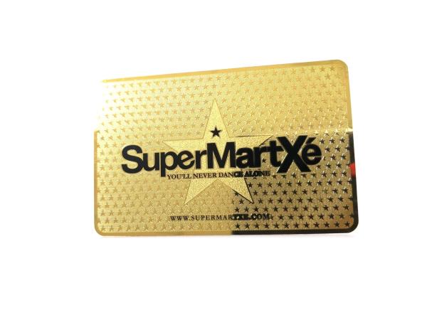 0.3mm Thickness SS Metal Business Name Cards Customized Luxury Gold Plated