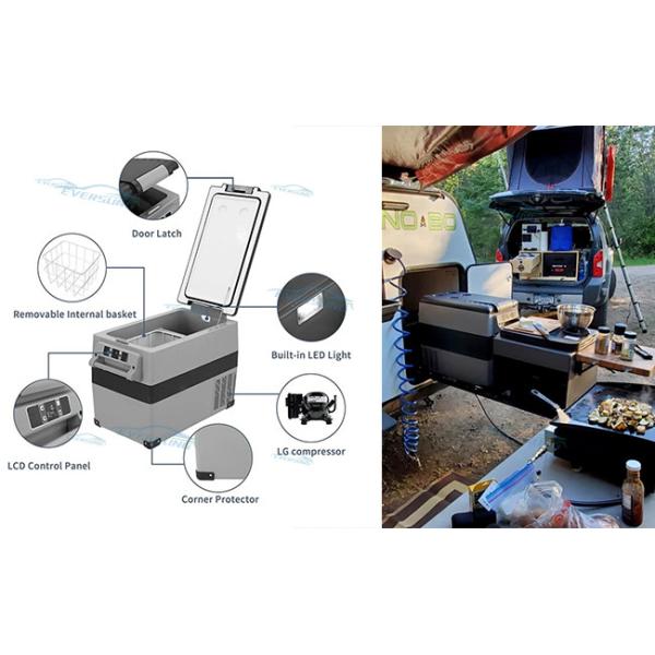 45L 55L Caravan Camping Portable Fridge Freezer Car Boating Bar Fridge 45W