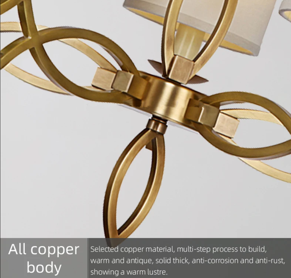 Customized Design Copper Body LED Pendant Light with 50000 Hours Lifespan for Modern Indoor Lighting