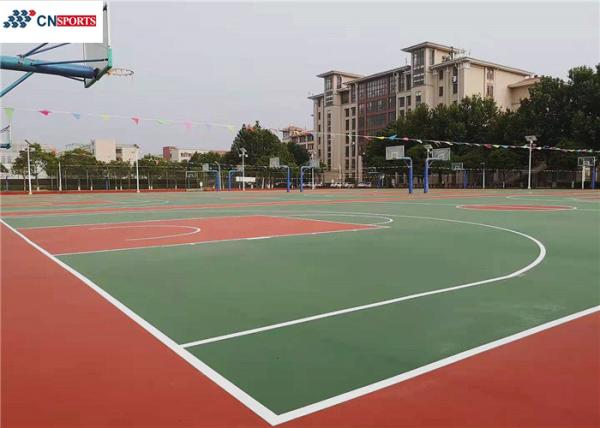 Soundproof Outdoor Basketball Court Flooring Silicon PU