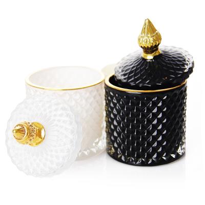 4Oz 120Ml Shinny Black Glass Candle Jars For Home Use