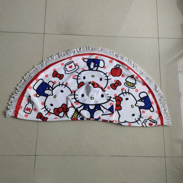 Newest Selling custom design microfiber print  poncho beach towel kids poncho beach towel
