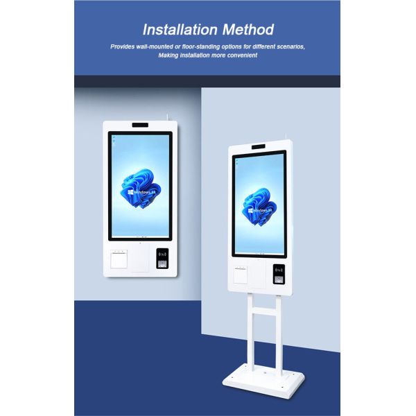OEM ODM Self Ordering Kiosk 32 inch Interactive Burger King Self Service Kiosk