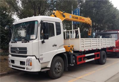 8 Ton - 10 Ton Mobile Crane Truck , Telescopic Crane Truck With 4 Section XCMG PALFINGER Crane