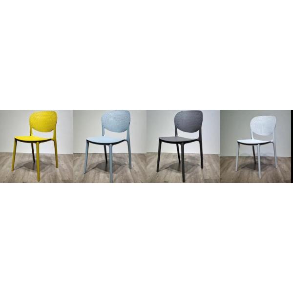 Food Court Dining Room Furniture Stackable Plastic PP Chair with Modern Design Style at Affordable