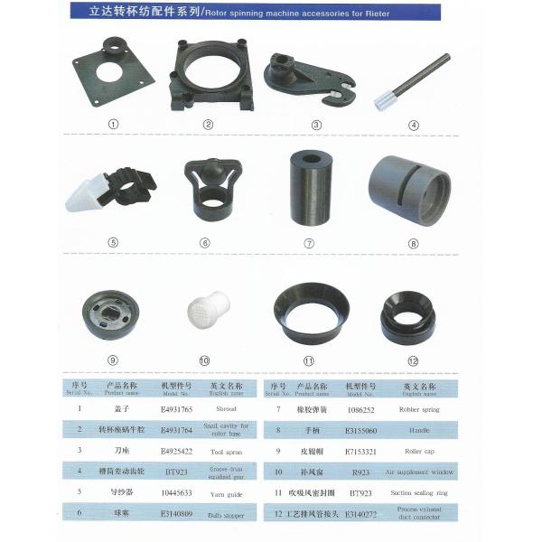 Rotor Open End Spinning Spare Parts Saurer Schlafhorst Spare Parts