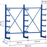 Adjustable Cantilever Rack 4ft Width 1500-3000kg Capacity