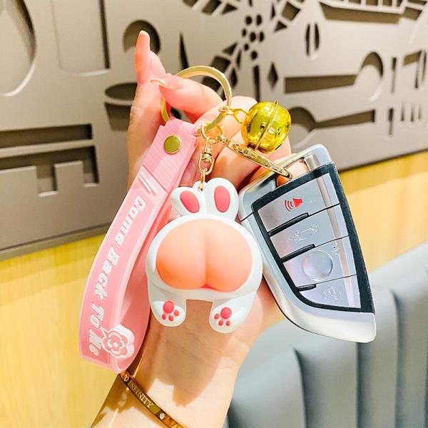 Cartoon And Modern Kawaii Car Keychain Accessories Purse Handbag Custom Keychain Charms