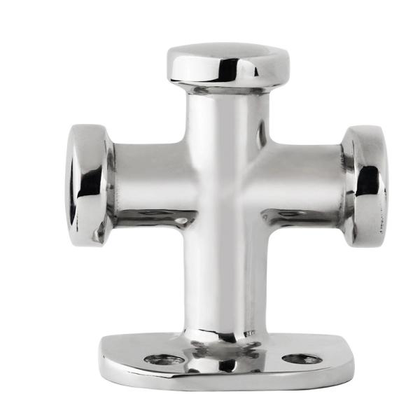 Espejo pulido AISI316 de acero inoxidable de cruz de bollardo de hardware marino