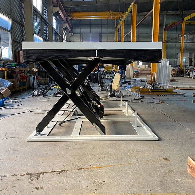 Поперечное сверхмощное Scissor двойник платформы подъема Scissor высота 1m 2000kg Макс