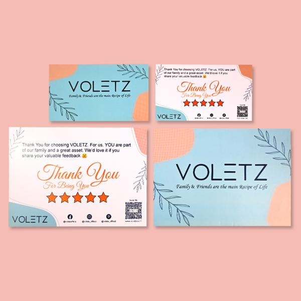 Carte postale rose pour les petites entreprises