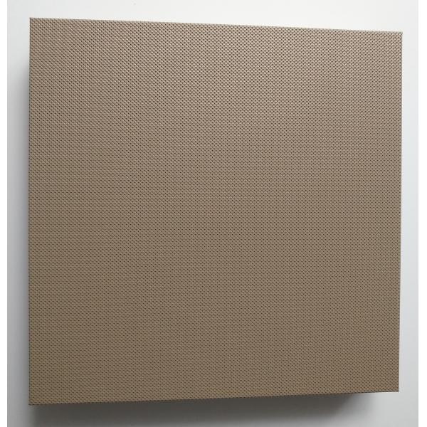 School Gym Open Ceiling Aluminum Microperforated Walnut Anti-Mould Acoustic Panel