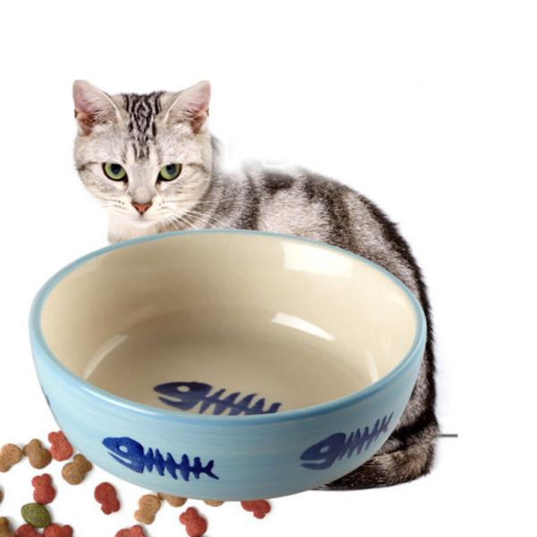 Ceramics Pet Food Feeder Rounded Shape For Gift / Home Decor / Souvenir