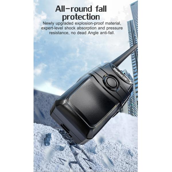 Professional Walkie Talkie Dual Band Earpiece Headset with PTT Mic Output Power 3W