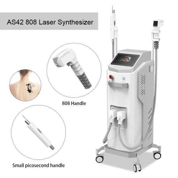2In1 808 Diode Laser Hair Removal And Pico Nd Yag Laser Picosecond Picolaser Tattoo Remover Machine