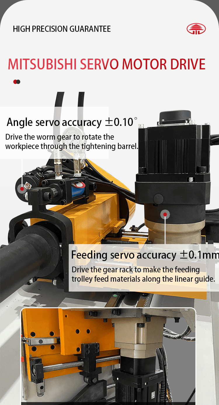 CNC Pneumatic 3D Hydraulic Square Copper Fully Automatic Pipe Bending Machine