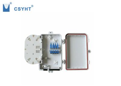 plástico exterior de 4 ABS da caixa das FO FTTH para fixado na parede no projeto de FTTX