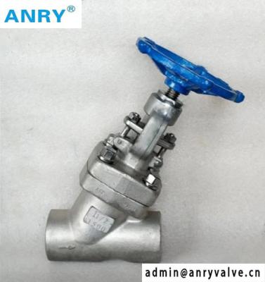 2 Inch Forged Steel  Y Type  Stellite Overlay Disc SW BW NPT Globe Valve