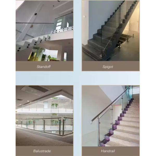 Balcony Laminated Safety Glass Aluminum U Shape Channel Profile