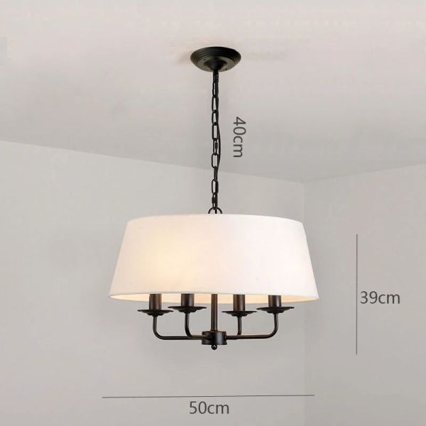 American Retro green fabric Pendant Lights Vintage Rustic Lamp (WH-VP-311)
