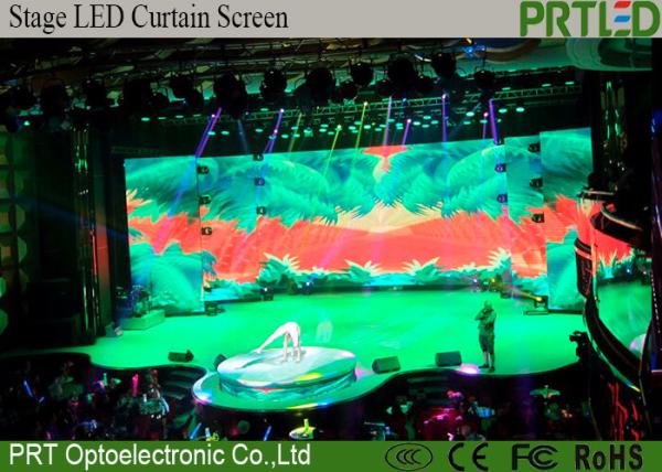 RGB Indoor Flexible LED Video Screen P9.375 300x900x18mm For Stage