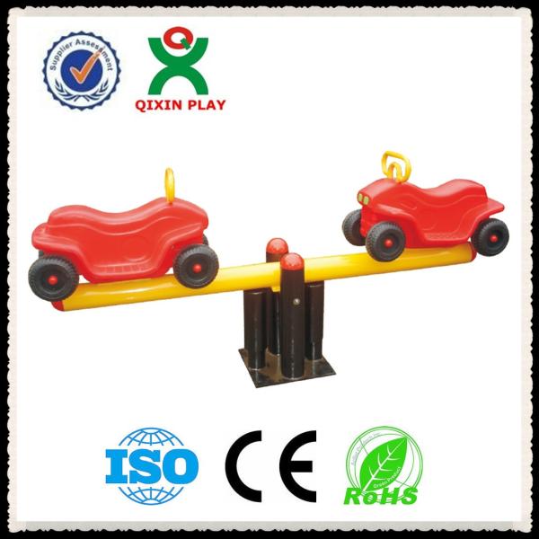 Kindergarten Playground Padding Used Kids Seesaw for Sale / Car Type Baby Seesaw QX-096F