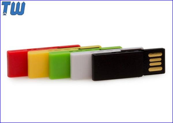 Slim Mini Plastic Noble Paper Clip Usb Flash Drives Delicate Design for Gifts